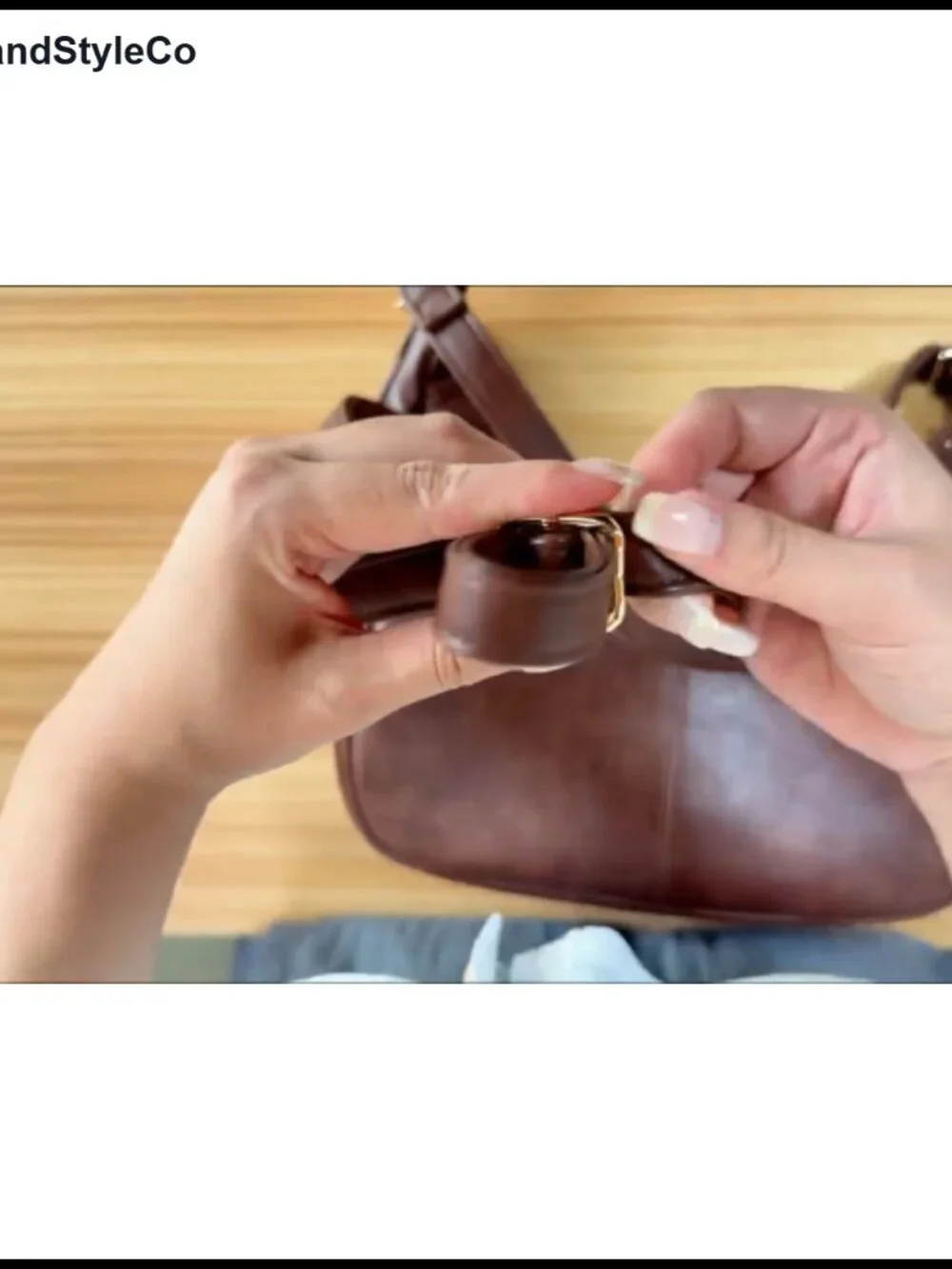 Faux Leather Hobo Crossbody Bag with 2 Straps Shoulder Purse